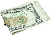 Dollars, Five Dollar Bill, Stack Of Dollars Transparent Image