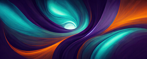 Wall Mural - Dynamic abstract wallpaper background illustration