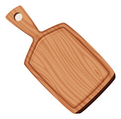 Poster - Cutting board. Kitchen wooden utensil for food chopping