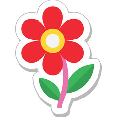 Poster - Flower Colored Vector Icon