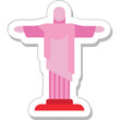 Christ the Redeemer Colored Vector Icon