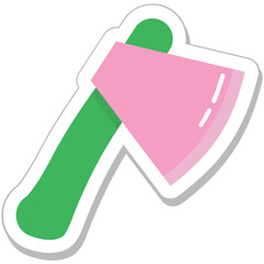 Sticker - Cutting Colored Vector Icon