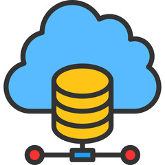 Sticker - Cloud Database Icon