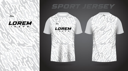 white and gray shirt sport jersey design