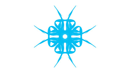 blue isolated graphic abstract design shapes