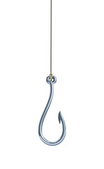 fishing hook isolated on a transparent  background