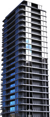 Canvas Print - Vertical image of modern high rise tower block building
