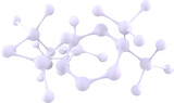 Fototapeta  - Image of network of light purple molecule chemistry models