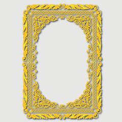 Frame, in the style of an ornament, Vector illustration eps 10, Art.