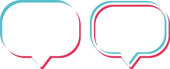 Aufkleber - Speech bubble symbol isolated on background. Chat communication sign. Message icon logo ai object. EPS Drawing collection of user interface buttons for website. Graphic vector illustration. EPS 10