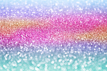 Fun Rainbow Birthday Glitter Unicorn Princess Party Pony Background Invitation Or Kids Confetti Abstract Pattern