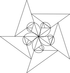 sacred geometry outline shape