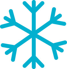 Wall Mural - Snowflake simple icon. Vector illustration