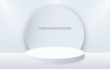 Aufkleber - Abstract background, mock up scene geometry shape podium for product display