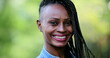 © Marco - African person portrait smiling standing outside, Black woman