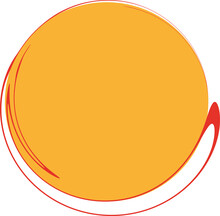 Abstract Orange Circle Shape Png