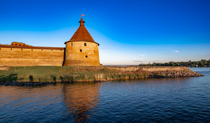 Wall Mural - Old Russian fortress on the island