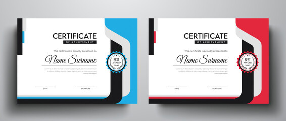 Clean and simple certificate template for multipurpose	