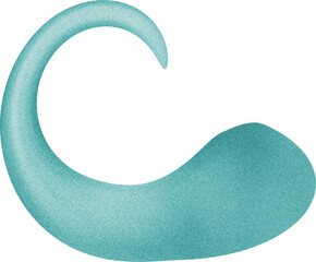 Wall Mural - blue swirl shape png
