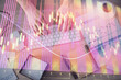 © peshkova - Multi exposure of man's hands typing over computer keyboard and forex graph hologram drawing. Top view. Financial markets concept.