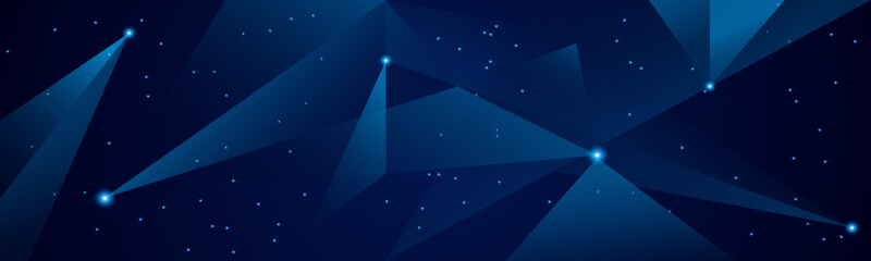 abstract blue banner background