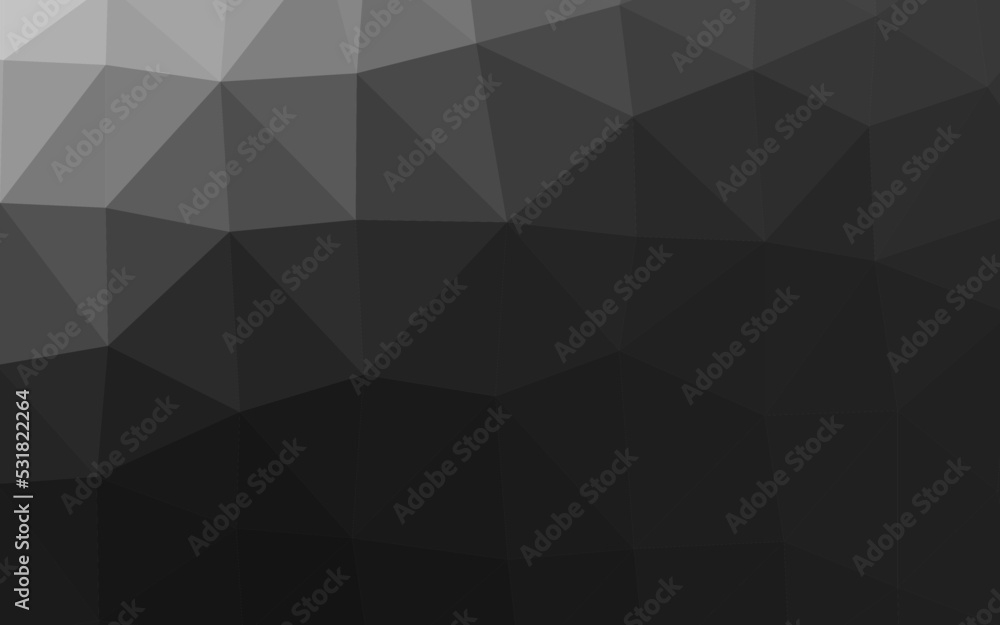 Dark Silver, Gray vector low poly texture.