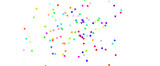 Fototapeta Tęcza - Memphis round confetti festive background in cyan blue, pink and yellow. Childish pattern And Bokeh confetti circles decoration holiday background.