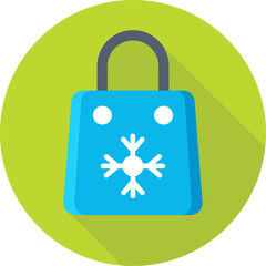 Sticker - Shopping Bag Vector Icon 