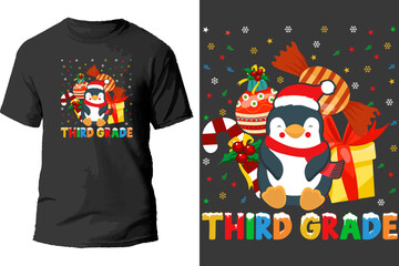 Wall Mural - christmas t shirt design vector.