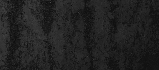 Poster - Black metal surface for background. Dark grey black slate background or texture