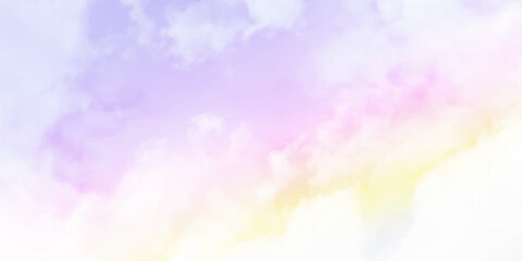 Wall Mural - cloud and sky with a pastel colored background