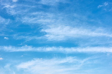 Wall Mural - blue sky with cloud stripes