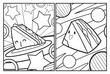 Cute sandwich cartoon coloring pages
