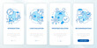 Case drafting blue onboarding mobile app screen. Studying plan walkthrough 4 steps editable graphic instructions with linear concepts. UI, UX, GUI template. Myriad Pro-Bold, Regular fonts used