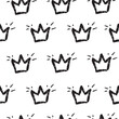 © Mystery - Crowns  Seamless pattern. Cute baby and little princess textures. Children's room wallpaper and clothes design.