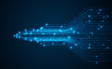 Technology background. Big data visualization concept