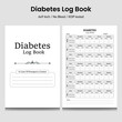 © Farhana - Diabetes Log Book Kdp Interior Weekly tracker .Medical tracker logbook and diabetes checker.