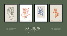 Bohemian Poster Collection With Wildflowers And Botanical Illustrations For Your Wall Art Gallery
