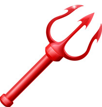A Devil Trident Or Pitchfork Pitch Fork Cartoon Icon
