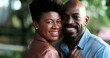 © Marco - Black African couple smiling together. Man and woman portraits