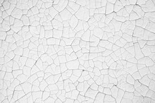 Old White Cracked Wall Texture Background