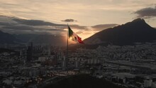 Mexican Flag Sunset