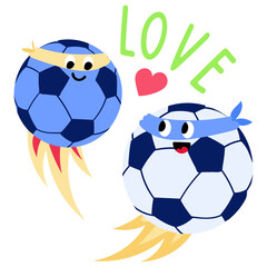 Poster - A football match flat icon download