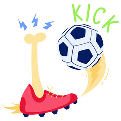 Sticker - A football match flat icon download