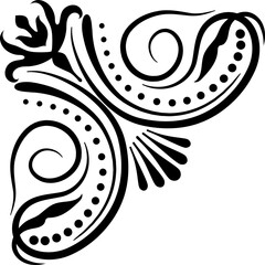 Wall Mural - victorian flourish adornment decorative corner