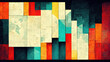 Leinwandbild Motiv Abstract newspaper and news wallpaper background header