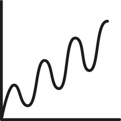 Poster - Rising financial rate, increase growth chart graph