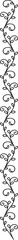 Wall Mural - vertical break or separator with floral ornament