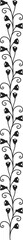 Wall Mural - embellishment, vertical line decor on invitation