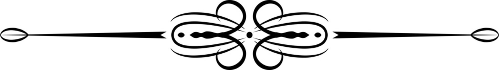 Wall Mural - Chapter divider and decoration line underline icon